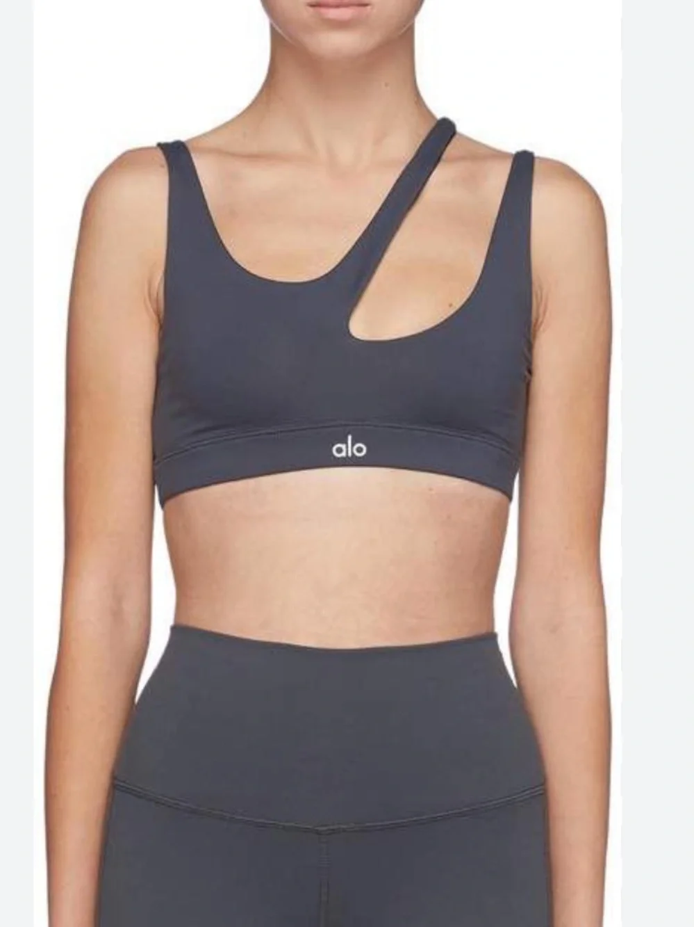 ALO Yoga Peak Asymmetrical Cutout Sports Bra